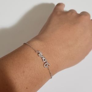 Love sterling silver bracelet